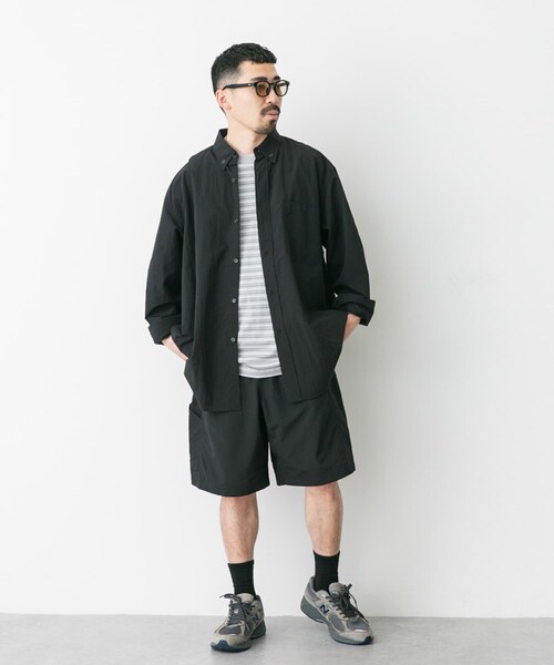 URBAN RESEARCH DOORS（アーバンリサーチドアーズ）の「『別注』BURLAP OUTFITTER×DOORS　Supplex Nylon Shorts（その他パンツ・メンズ・BRINDLE/BLACK/RAVEN・M/L）」の9枚目の写真
