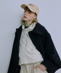 THE GOODLAND MARKET | 77circa v shape cutback rib top(ニット/セーター)