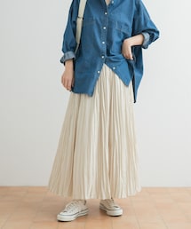 URBAN RESEARCH DOORS | タフタランダムプリーツスカート(スカート)