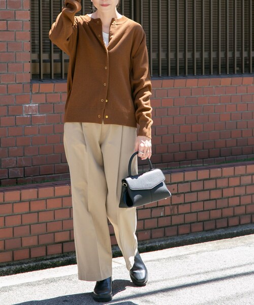 URBAN RESEARCH DOORS（アーバンリサーチドアーズ）の「FORK&SPOON　イージーチノパンツ（チノパンツ・レディース・BEIGE/INK BLACK・1/2）」の20枚目の写真
