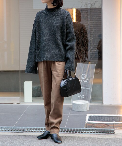 URBAN RESEARCH DOORS(アーバンリサーチドアーズ)の「FORK&SPOON 両畦ストライプニット(ニット/セーター・レディース・GRYxOFF/BLKxGRY/BLUxOFF・1)」の10枚目の写真