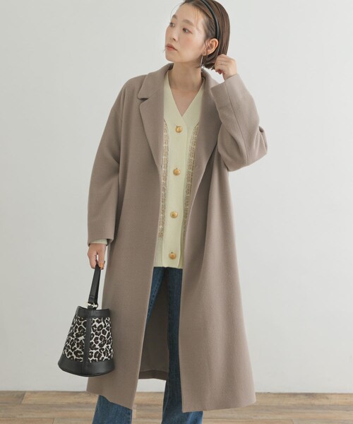 URBAN RESEARCH ROSSO（アーバンリサーチロッソ）の「F by ROSSO　サーモライトチェスターコート（チェスターコート・レディース・BROWN/GREIGE/BLACK・FREE）」の19枚目の写真