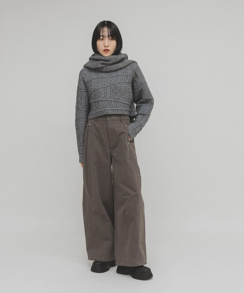 KBF（ケイビーエフ）の「チャンキーソールパファースリッポン（スニーカー・レディース・KHAKI/BLACK・37/38/39）」の8枚目の写真