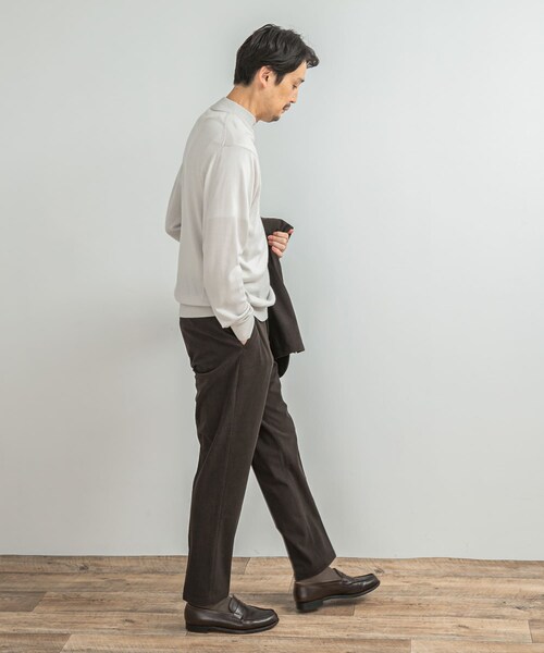 URBAN RESEARCH DOORS（アーバンリサーチドアーズ）の「LIFE STYLE TAILOR　マシンウォッシャブルハイゲージモックニット（シャツ/ブラウス・メンズ・IVORY/NAVY/杢CHARCOAL/杢BROWN・M/L）」の11枚目の写真