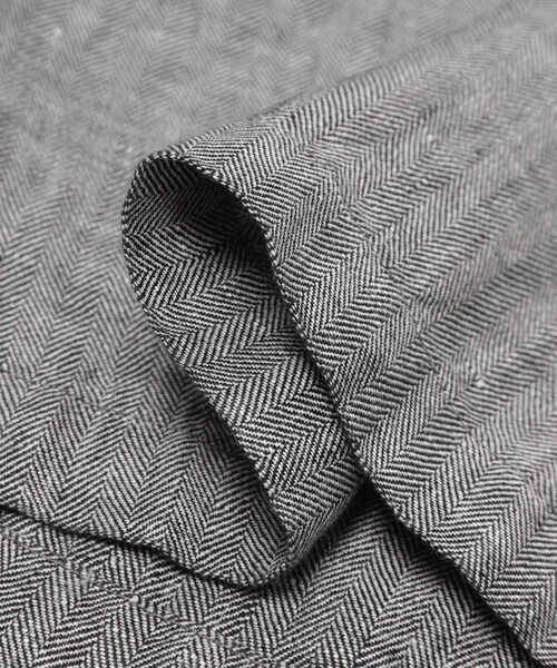 URBAN RESEARCH DOORS（アーバンリサーチドアーズ）の「ヘリンボーンリネンワイドギャザーパンツ（その他パンツ・レディース・CHARCOAL・S/M）」の9枚目の写真