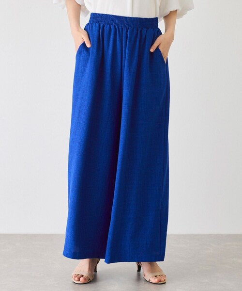 Jayro（ジャイロ）の「麻ライクパンツ（スラックス・レディース・ブラック/グレー/ブルー・F）」の4枚目の写真