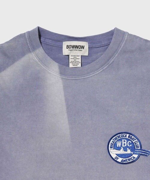 ADAM ET ROPE'(アダムエロペ)の「【BOWWOW/バウワウ】BOAT CLUB TEE AGING(Tシャツ/カットソー・メンズ・ネイビー・L/M/XL)」の6枚目の写真