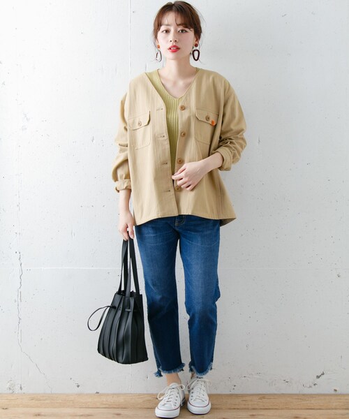 URBAN RESEARCH Sonny Label（アーバンリサーチサニーレーベル）の「UNIVERSAL OVERALL　別注カバーオール（カバーオール・レディース・ベージュ/オフ/カーキ・FREE）」の12枚目の写真