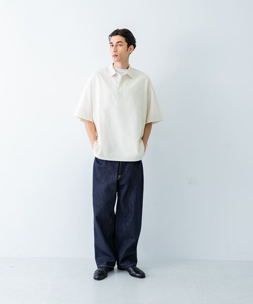 URBAN RESEARCH（アーバンリサーチ）の「『UR TECH DRYLUXE』高機能リネンポロシャツ（ポロシャツ・メンズ・FADE BLACK/BEIGE/BURGUNDY・M/L）」の16枚目の写真