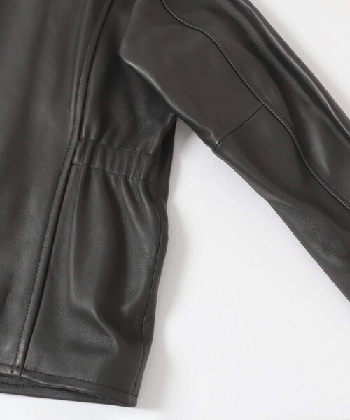 URBAN RESEARCH（アーバンリサーチ）の「HERILL　Lambnaked Jacket（ライダースジャケット・メンズ・Black・1/2）」の9枚目の写真