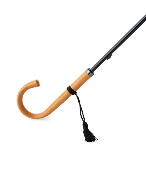 ADAM ET ROPE'(アダムエロペ)の「【30th】別注 裏縞長傘16本骨 / 雨晴兼用55cm(長傘・レディース・ブラック/キャメル系・F)」の3枚目の写真