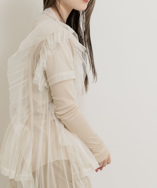 THE GOODLAND MARKET（ザグッドランドマーケット）の「old honey　81℃ dress（ワンピース・レディース・charcoal/white・one）」の6枚目の写真
