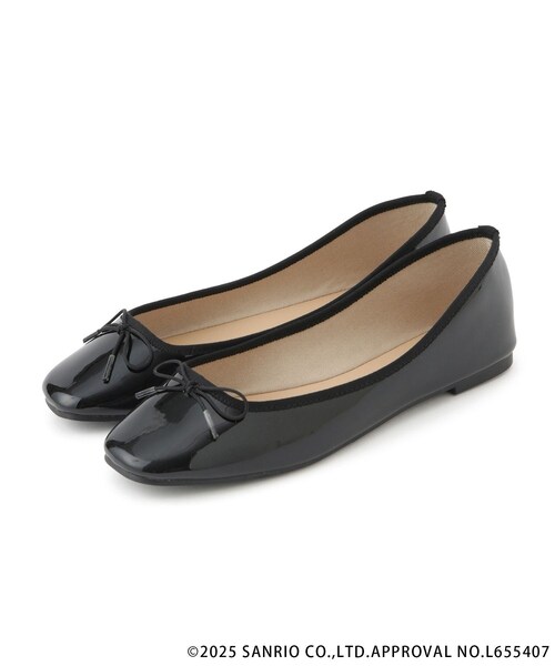 ROPE' PICNIC（ロペピクニック）の「【ROPE' PICNIC×Sanrio characters】軽くてやわらかいバレエシューズ（バレエシューズ・レディース・ブラック/シルバー系・L/M/S）」の18枚目の写真