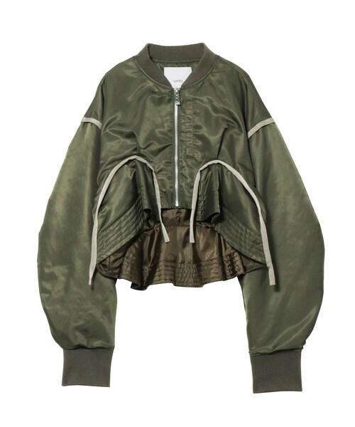 UN3D.(アンスリード)の「PEPLUM PARTS MA-1(MA-1・レディース・ブラック/カーキ・36/38)」の8枚目の写真