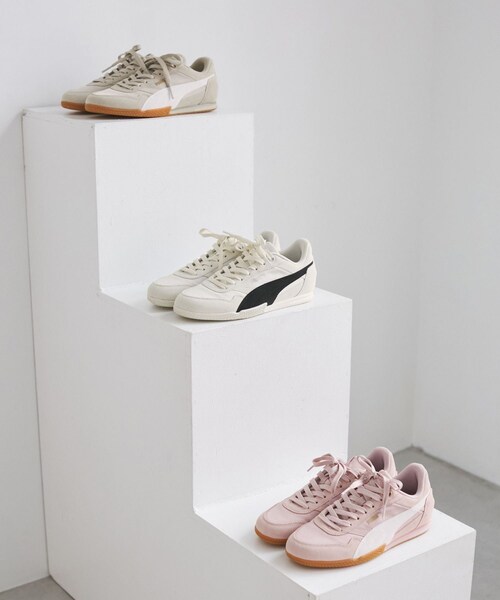 ROPE' PICNIC(ロペピクニック)の「【PUMA/プーマ】ベラドンナ ナイロンスニーカー(スニーカー・レディース・キナリ/ベージュ/ピンク・23.5/24.0/24.5)」の21枚目の写真