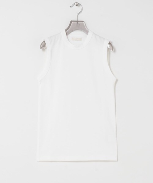 URBAN RESEARCH(アーバンリサーチ)の「onit AMERICAN DRY COTTON T-SHIRTS(タンクトップ・レディース・WHITE/GRAPHITE/INK BLUE・2)」の5枚目の写真