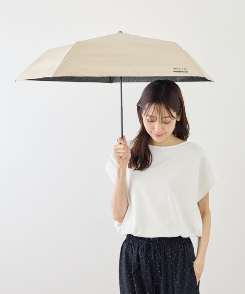 ROPE' PICNIC(ロペピクニック)の「【Wpc. IZA】IZA ULTRA LIGHT 折りたたみ日傘/晴雨兼用・UVカット・軽量(折りたたみ傘・レディース・グレー/ベージュ・F)」の18枚目の写真