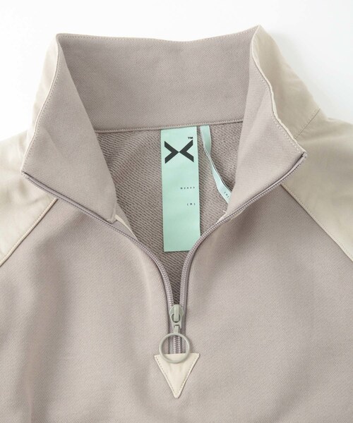 ADAM ET ROPE'（アダムエロペ）の「【X-PARIS/エックスパリ】BI-MATERIAL MILITARY SWEATSHIRT（スウェット・メンズ・ブラック/ライトグレー・M/S）」の11枚目の写真