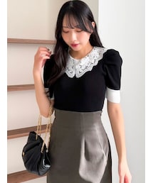 dazzlin | デコラカラータックトップス(ニット/セーター)