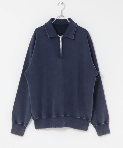 URBAN RESEARCH DOORS（アーバンリサーチドアーズ）の「FORK&SPOON　サンブリーチハーフジップスウェット（スウェット・メンズ・RED/NAVY・4/5）」の11枚目の写真