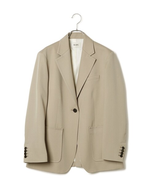 ROPE'（ロペ）の「OVER BLEZER（テーラードジャケット・レディース・ベージュ/ネイビー・36/38）」の2枚目の写真