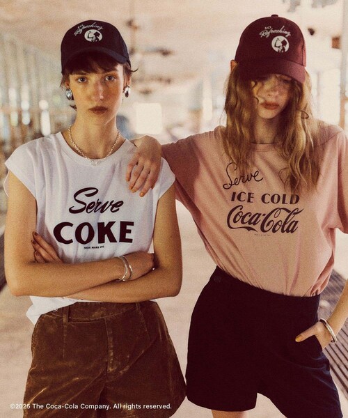 VIS(ビス)の「【Coca-Cola】VIS別注エンブロイダリーキャップ(キャップ・レディース・ブラック/ワイン・F)」の15枚目の写真