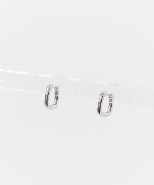 URBAN RESEARCH(アーバンリサーチ)の「TOM WOOD FRAME HOOPS SMALL(ピアス(両耳用)・レディース・SILVER・-)」の1枚目の写真