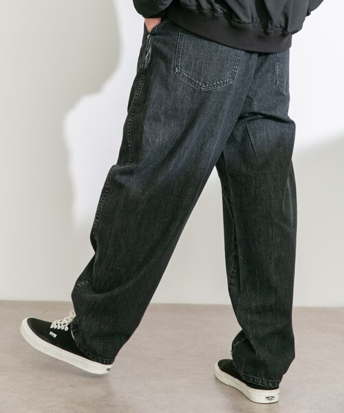 URBAN RESEARCH Sonny Label（アーバンリサーチサニーレーベル）の「デニムバレルパンツ（デニムパンツ・メンズ・グレー/ブラック/インディゴ・M/L）」の8枚目の写真