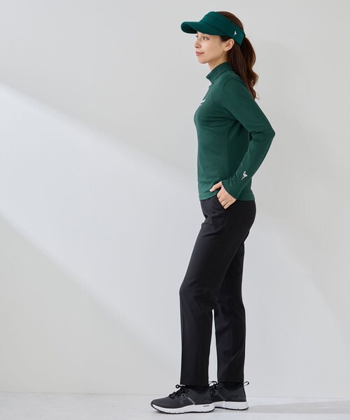 ROPE'(ロペ)の「ココティーベアスムース ロゴ使いモックプルオーバー/UV・吸水・接触冷感(Tシャツ/カットソー・レディース・ブラック/ホワイト/グリーン・L/M/S)」の21枚目の写真