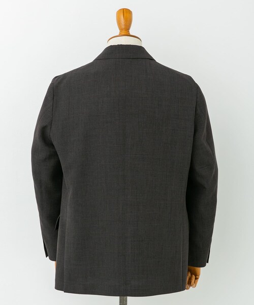 URBAN RESEARCH DOORS(アーバンリサーチドアーズ)の「LIFE STYLE TAILOR ウーリーノグレンチェックダブルジャケット(テーラードジャケット・メンズ・BROWN-CH・S/M/L/XL)」の3枚目の写真