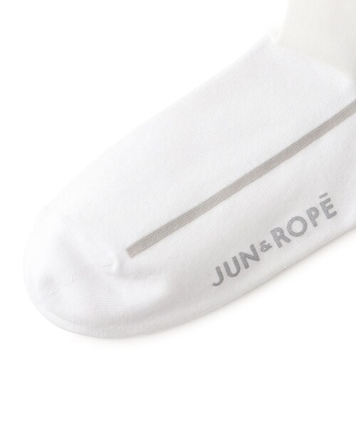 ROPE'（ロペ）の「シースルーラインソックス（ソックス/靴下・レディース・ブラック/ホワイト・F）」の8枚目の写真