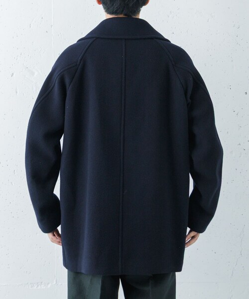URBAN RESEARCH（アーバンリサーチ）の「new basic　DOUBLE BREAST HALF COAT（その他アウター・メンズ・NAVY・M/L/XL）」の3枚目の写真