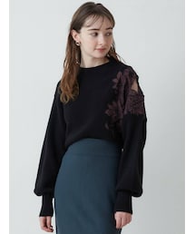 LAGUNAMOON | レフトエンブロイダリーニットプルオーバー(ニット/セーター)