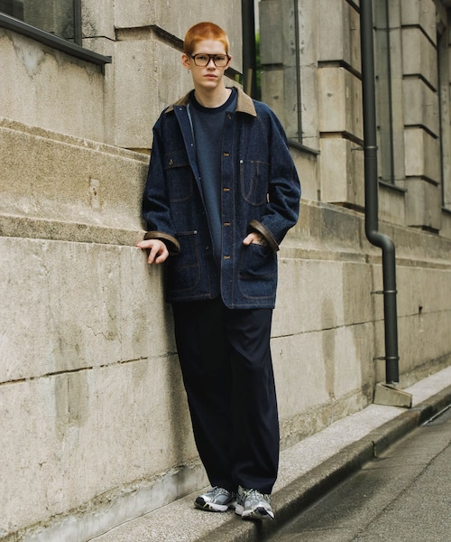 URBAN RESEARCH（アーバンリサーチ）の「Cale　コットンシルクデニムカバーオール（カバーオール・メンズ・Blue・3/4）」の5枚目の写真