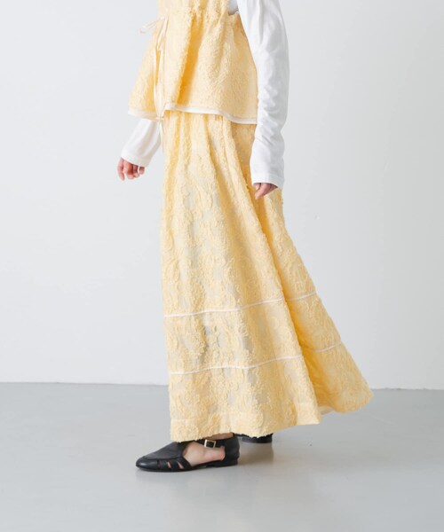 かぐれ（カグレ）の「susuri　ハバネラスカート（スカート・レディース・cream・1）」の5枚目の写真