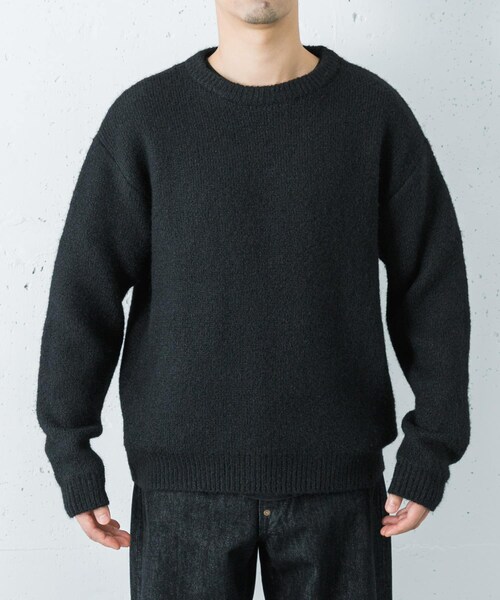 URBAN RESEARCH(アーバンリサーチ)の「W face Knit Pullover(ニット/セーター・メンズ・BLUE/CHARCOAL/BROWN/BLACK・M/L)」の7枚目の写真