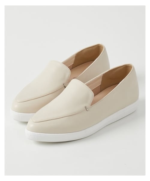 nissen（ニッセン）の「防水・防滑スリッポンスニーカー（ワイズ３E）(オフィス女子モニターコラボ)（スニーカー・メンズ・黒/アイボリー・S=22.5cm/M=23.5cm/L=24.5cm/LL=25.0cm）」の5枚目の写真