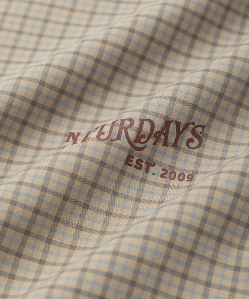 Saturdays NYC(サタデーズ ニューヨークシティ )の「Vintage Serif Check Scarf(バンダナ/スカーフ・レディース・グレー/キナリ/ベージュ・F)」の16枚目の写真