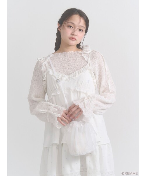 merry jenny（メリージェニー）の「Candy flower bag（その他・レディース・オフホワイト/ミントグリーン・F）」の10枚目の写真