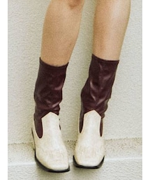 jouetie | スクエアトゥウエスタンブーツ(ブーツ)