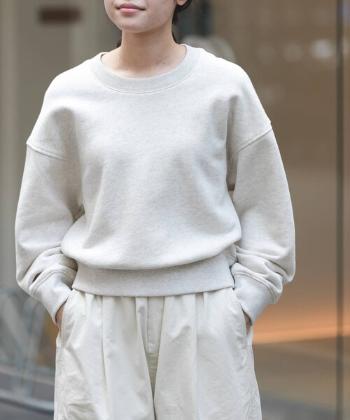 URBAN RESEARCH DOORS（アーバンリサーチドアーズ）の「FORK&SPOON　コクーンスウェット（スウェット・レディース・NAVY/OATMEAL/PINK・1）」の7枚目の写真