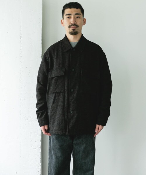URBAN RESEARCH DOORS(アーバンリサーチドアーズ)の「モールシャツジャケット(テーラードジャケット・メンズ・OLIVE/CHARCOAL・M/L)」の14枚目の写真