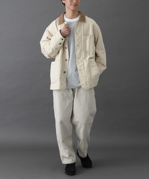 URBAN RESEARCH DOORS（アーバンリサーチドアーズ）の「FORK&SPOON　インサレーションカバーオール（カバーオール・メンズ・BLACK/IVORY・4/5）」の11枚目の写真