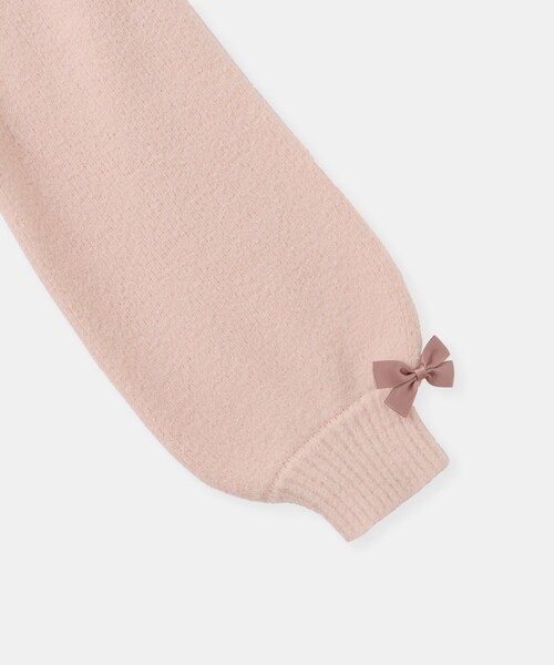 ROPE' PICNIC（ロペピクニック）の「【KIDS/キッズ】スフレニットシリーズ リボンニットプルオーバー/イージーケア・リンクコーデ（ニット/セーター・キッズ・キナリ/グリーン系/ピンク系・L/M/S）」の17枚目の写真