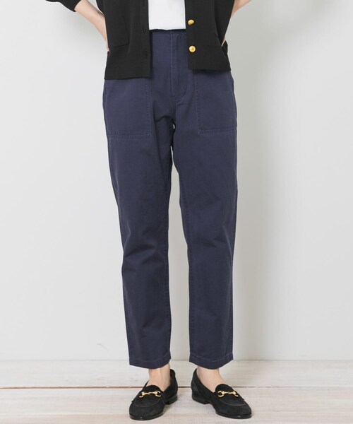 URBAN RESEARCH Sonny Label（アーバンリサーチサニーレーベル）の「ベイカーチノパンツ（チノパンツ・レディース・アイボリー/カーキ/キャメル/ネイビー・36/38）」の4枚目の写真