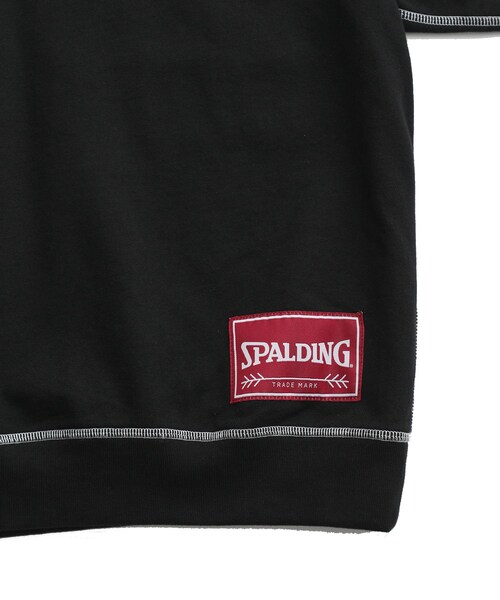 ADAM ET ROPE'（アダムエロペ）の「《別注》【SPALDING/スポルディング】EMBROIDERY HALF ZIP POLO SWEAT / UNISEX（スウェット・メンズ・ブラック/ライトグレー/ワイン・L/M）」の10枚目の写真
