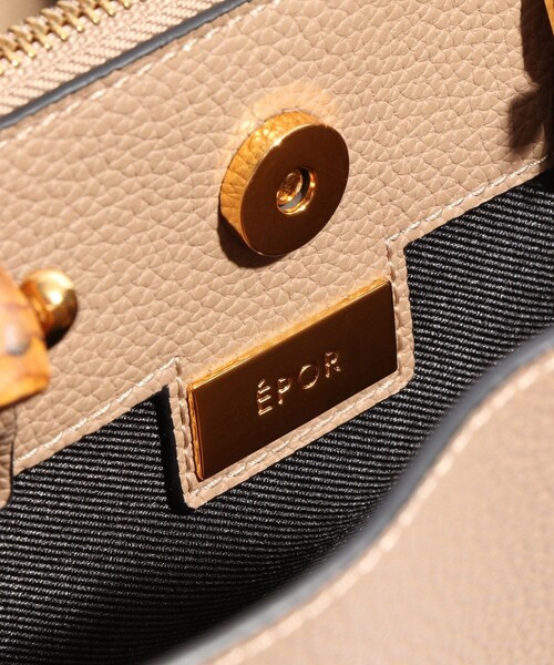 ROPE'（ロペ）の「【E'POR】BAMBOO BAG Large/A4対応・通勤・26SS新色（トートバッグ・レディース・ブラック系/オフホワイト/ベージュ系/グレー・F）」の15枚目の写真