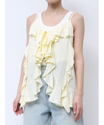 Ungrid | コットンフリルキャミ(キャミソール)