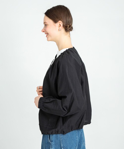 URBAN RESEARCH Sonny Label（アーバンリサーチサニーレーベル）の「ノーカラーギャザーブルゾン（ブルゾン・レディース・ブラック/ライトグレー/アイボリー・FREE）」の17枚目の写真