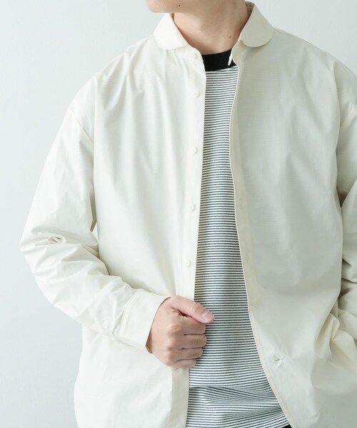 ITEMS URBANRESEARCH(アイテムズ アーバンリサーチ)の「ブロード ラウンドカラーシャツ(シャツ/ブラウス・メンズ・SAX/IVO/PPL/LIME GREEN・M/L)」の16枚目の写真